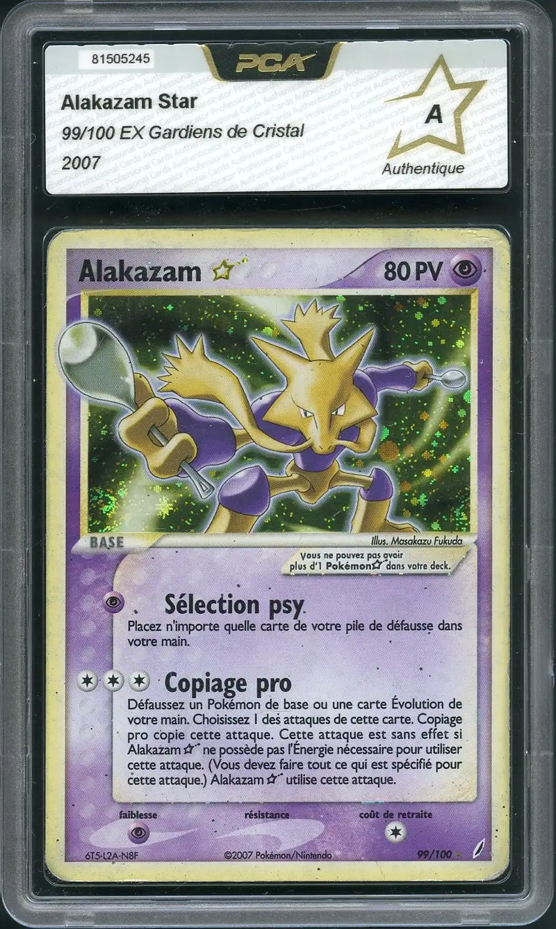 PCA A Alakazam Gold Star