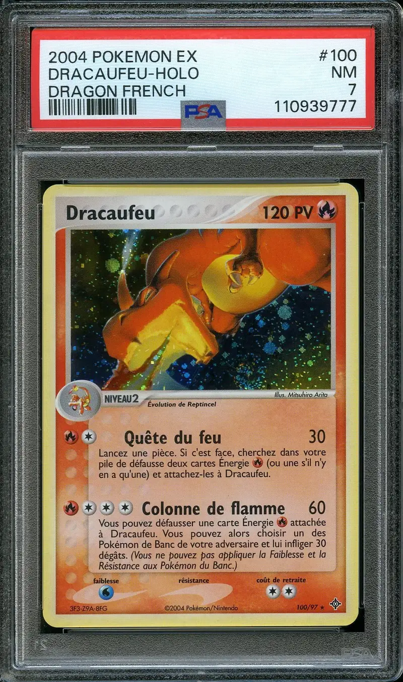 PSA 7 Dracaufeu Holo