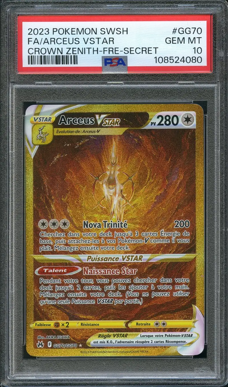 PSA 10 Arceus VStar Gold