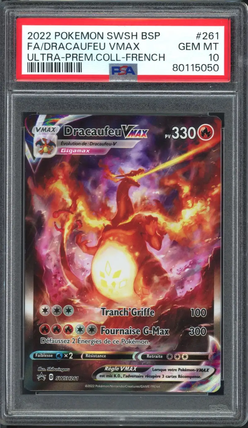 PSA 10 Dracaufeu VMax