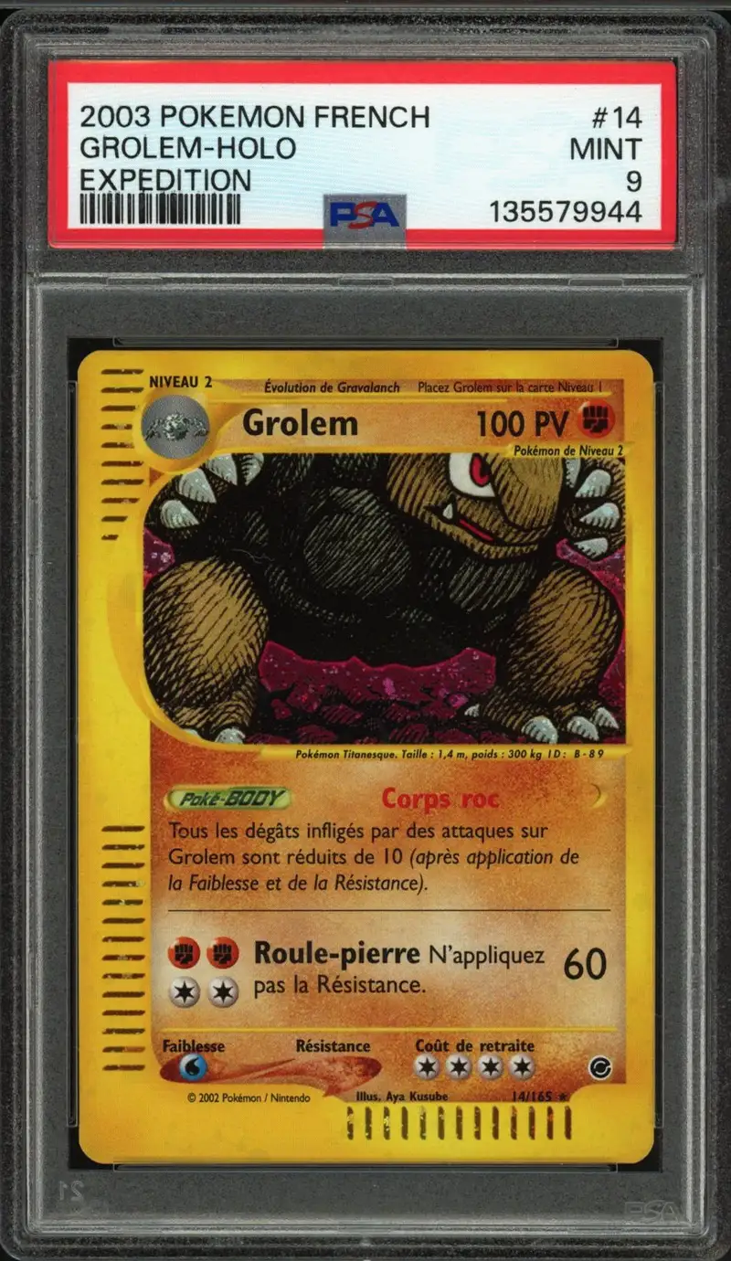 PSA 9 Grolem Holo