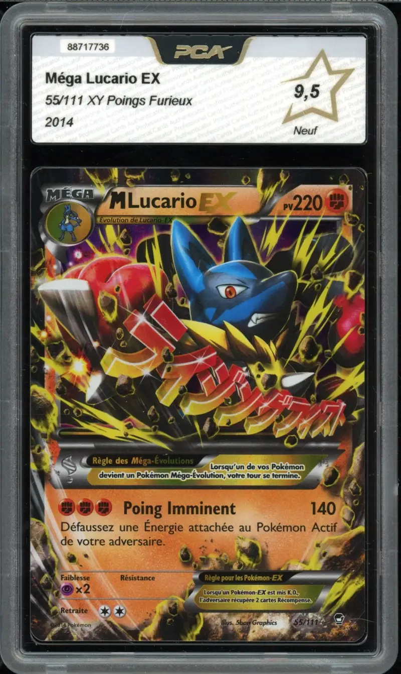 PCA 9.5 Méga Lucario Ex