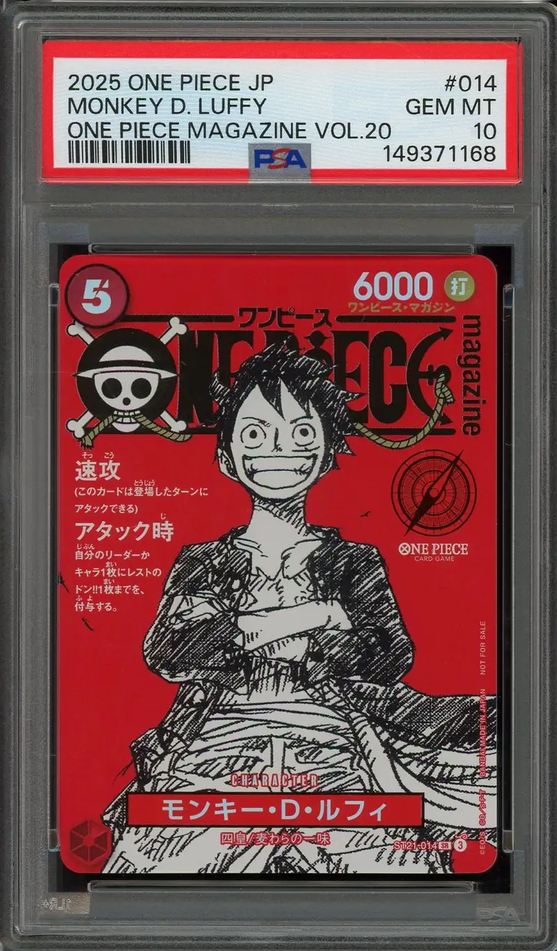 PSA 10 Monkey D. Luffy