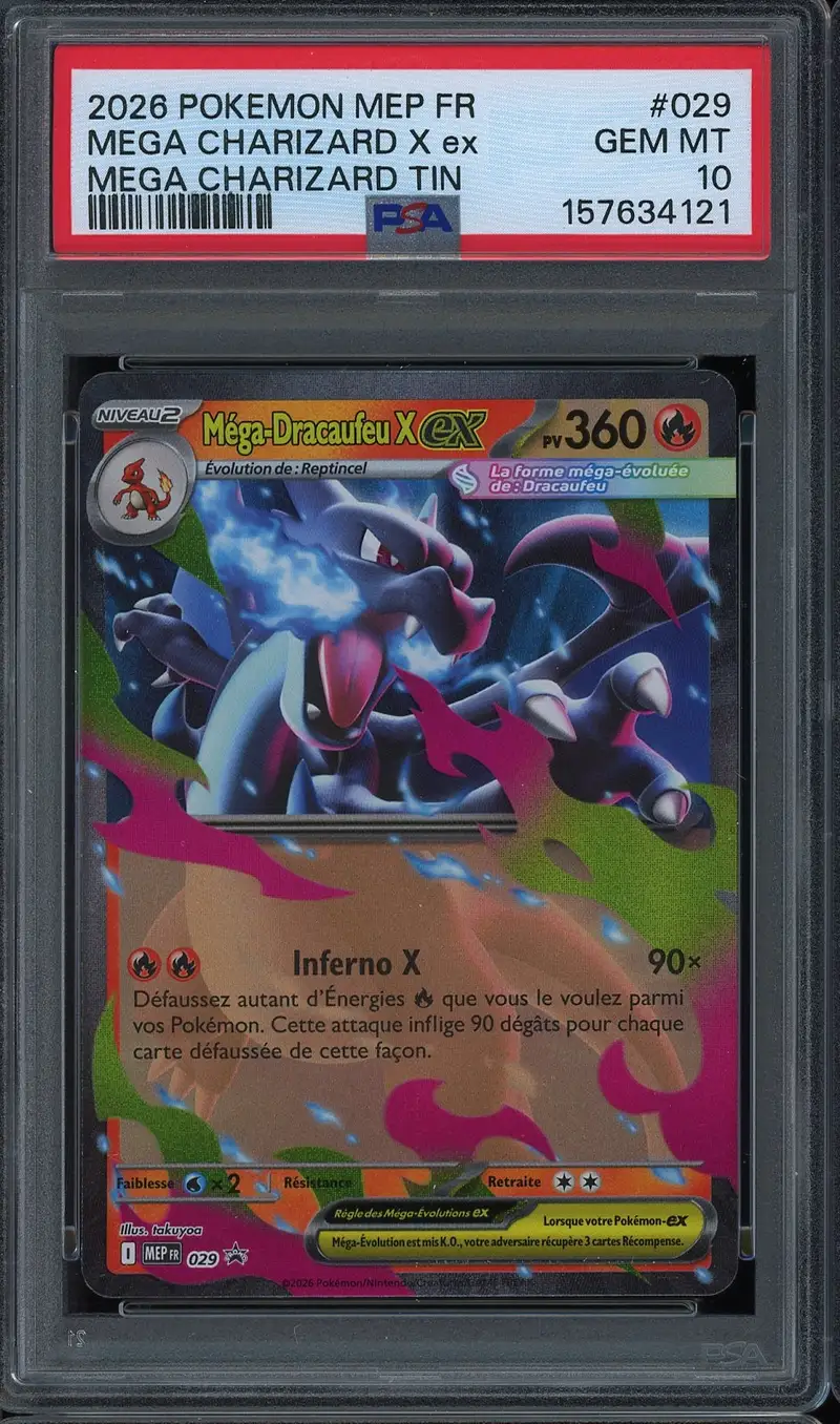 PSA 10 Méga-Dracaufeu X Ex