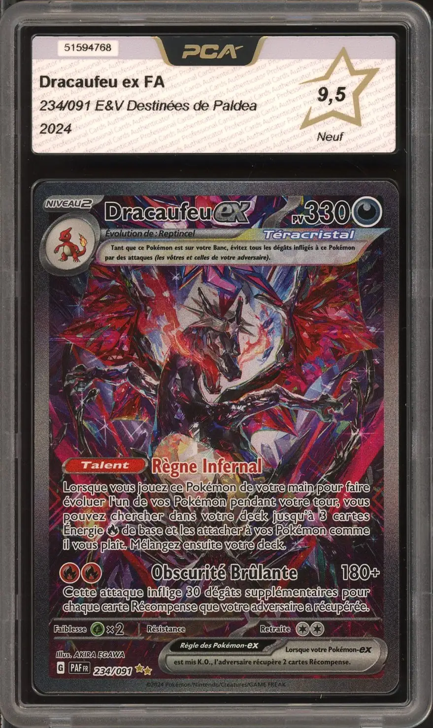 PCA 9.5 Dracaufeu Ex