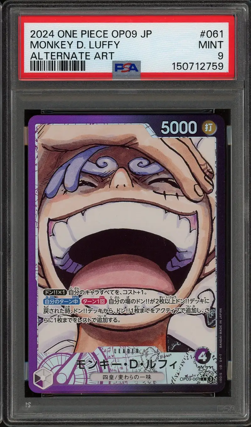 PSA 9 Monkey D. Luffy