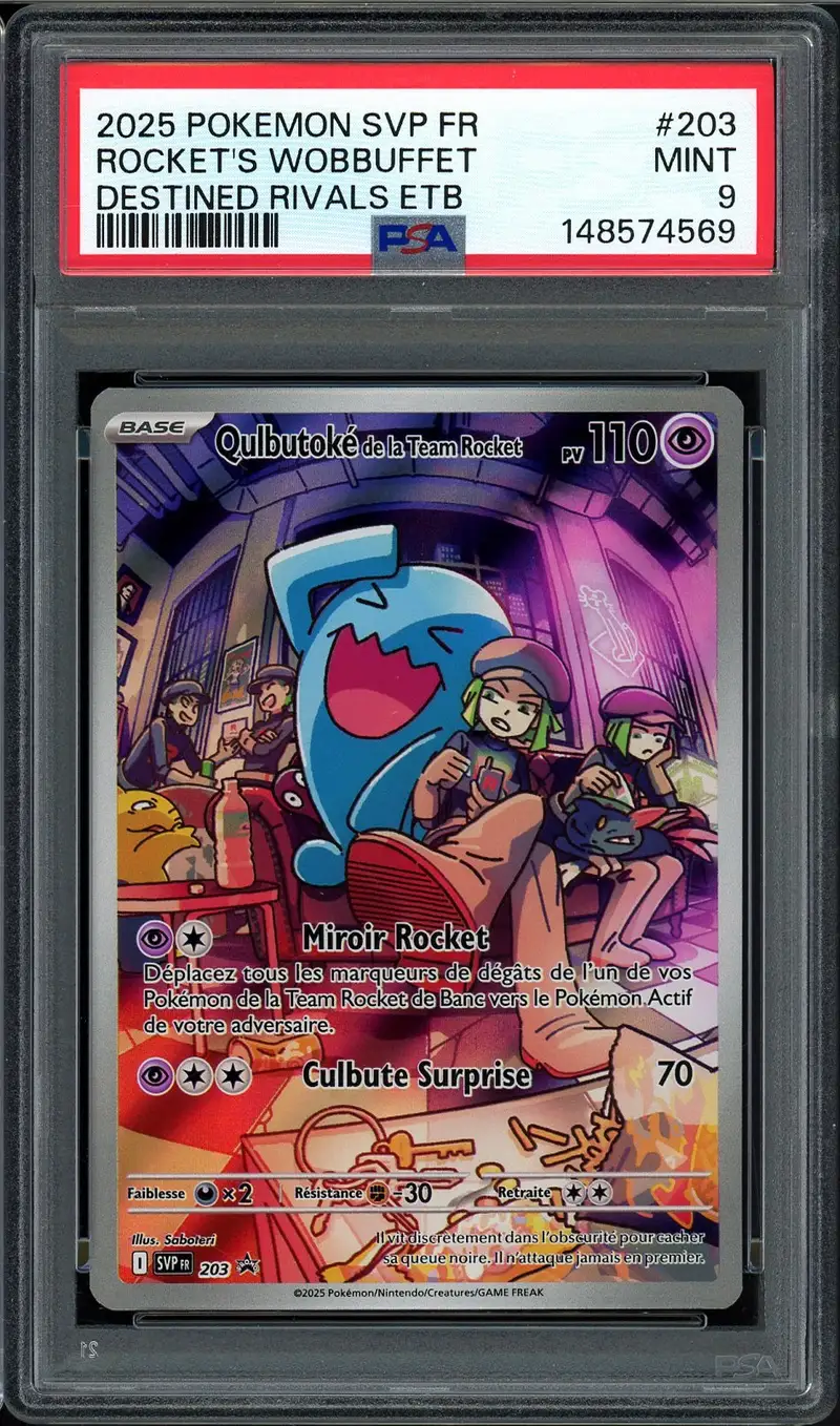 PSA 9 Qulbutoké De La Team Rocket