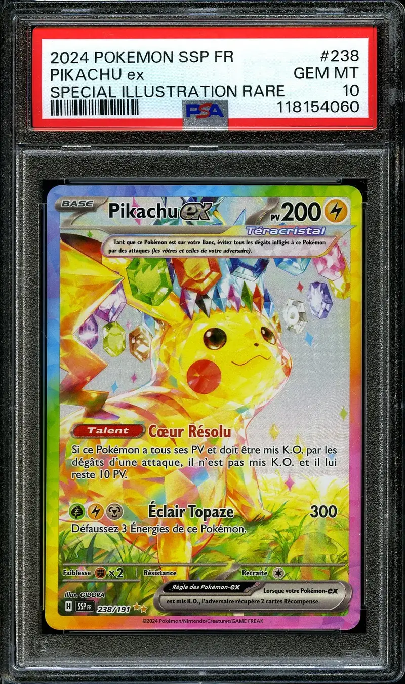 PSA 10 Pikachu Ex