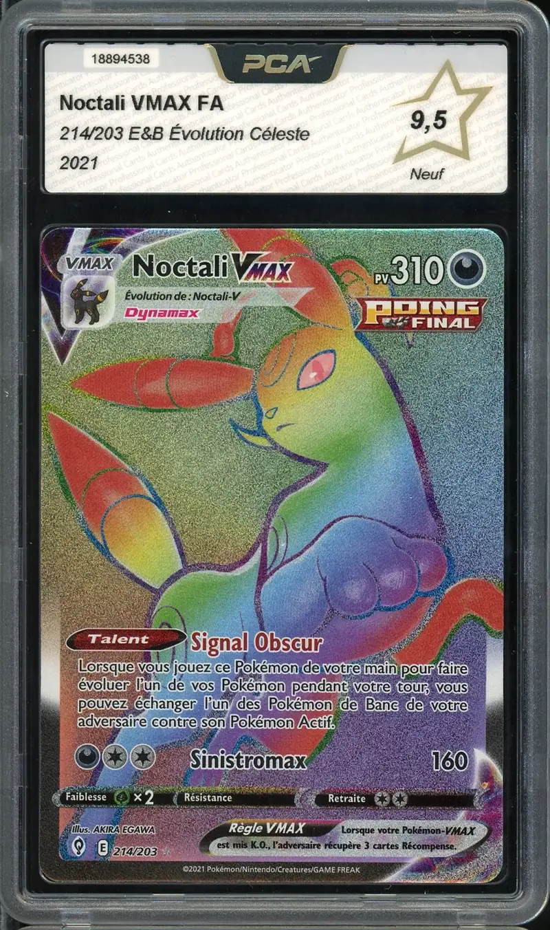 PCA 9.5 Noctali VMax Rainbow