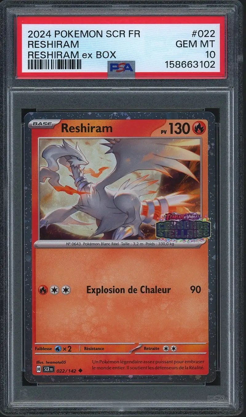 PSA 10 Reshiram Stamped