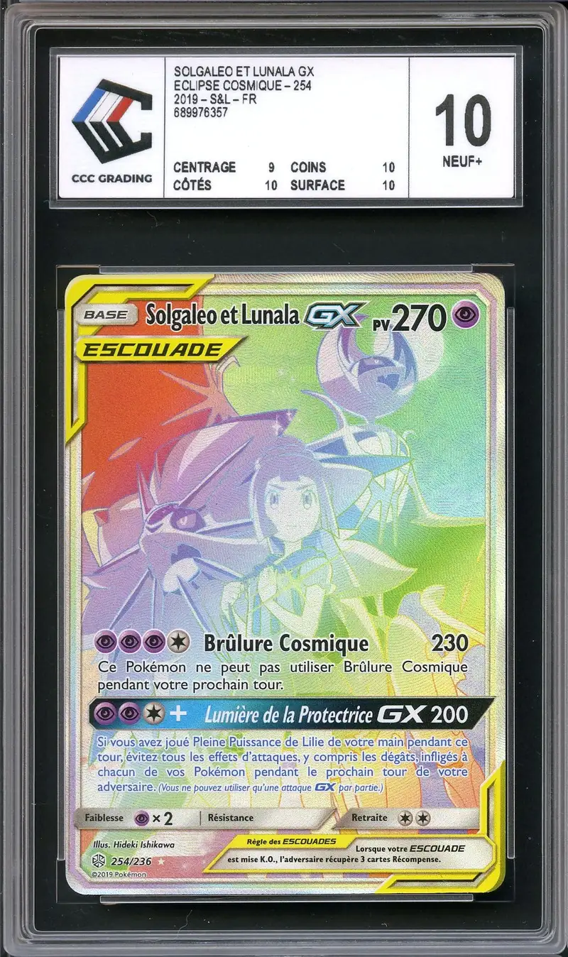 CCC 10 Solgaleo et Lunala Gx Rainbow