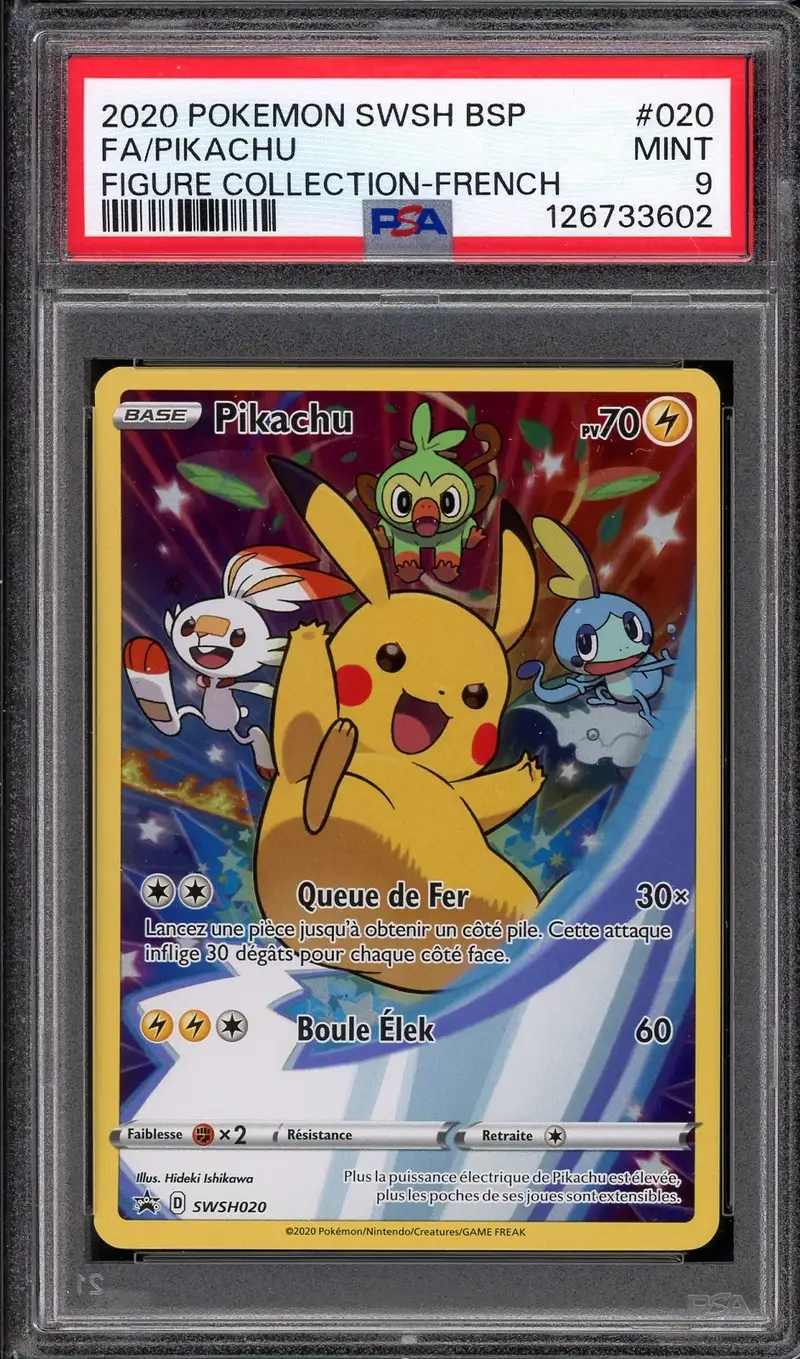 PSA 9 Pikachu