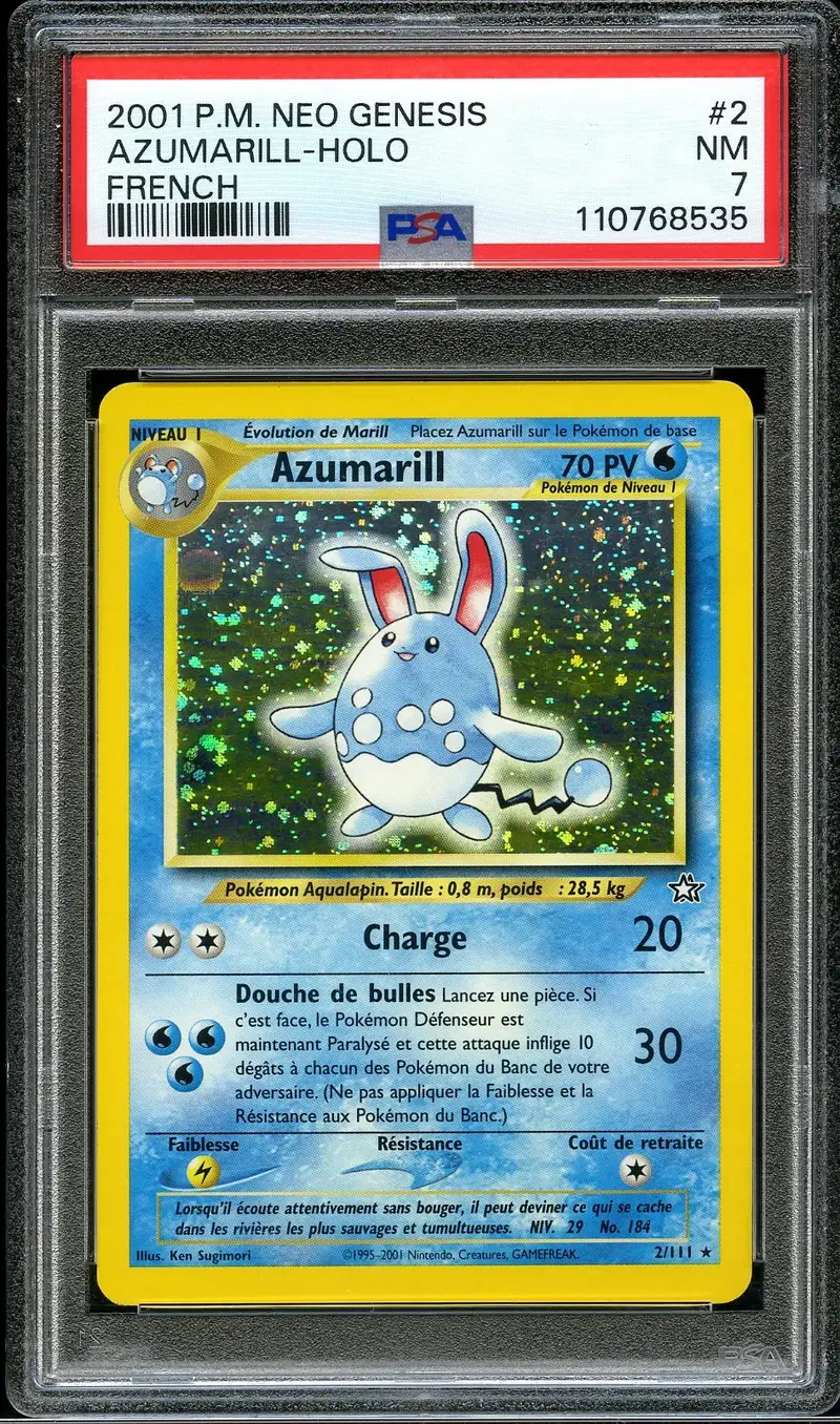PSA 7 Azumarill Holo