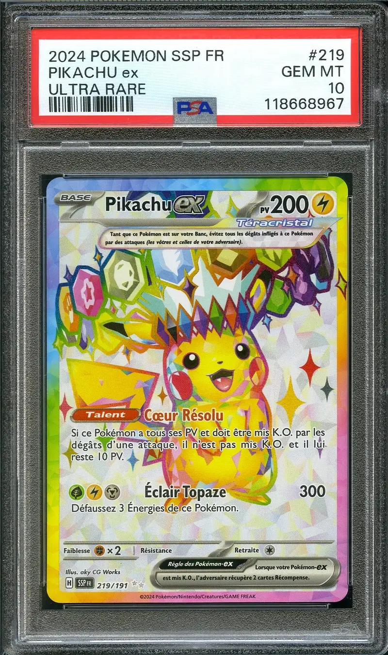 PSA 10 Pikachu Ex