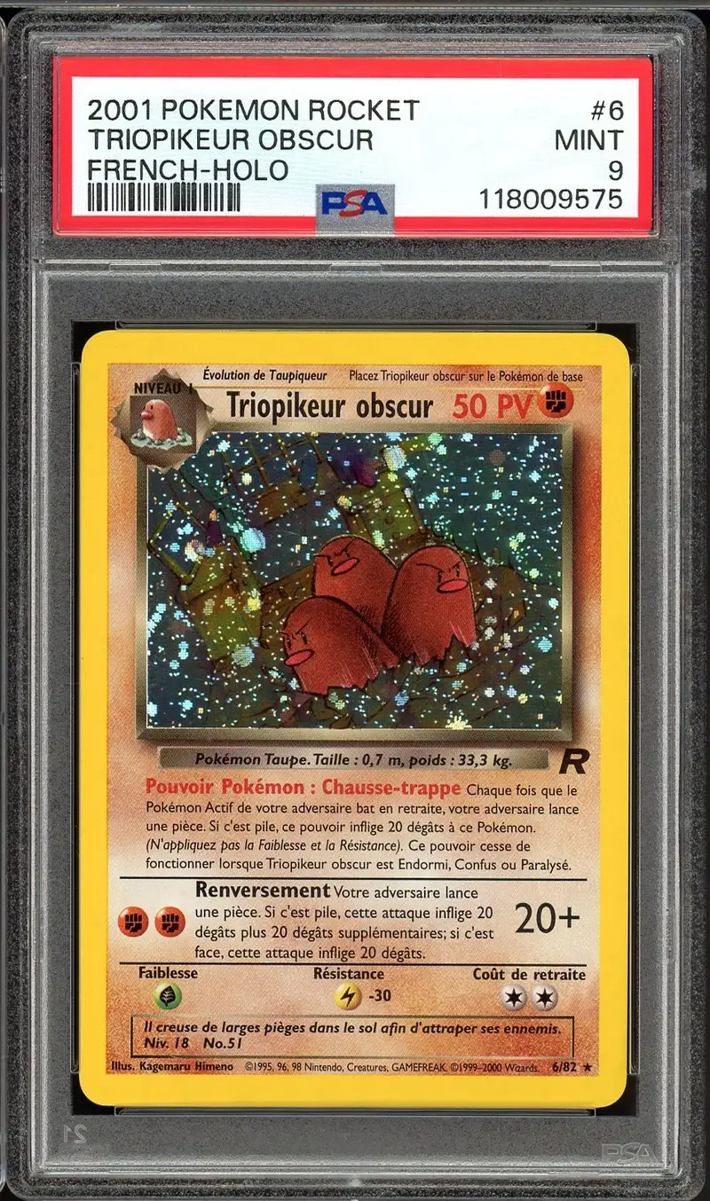 PSA 9 Triopikeur Obscur Holo