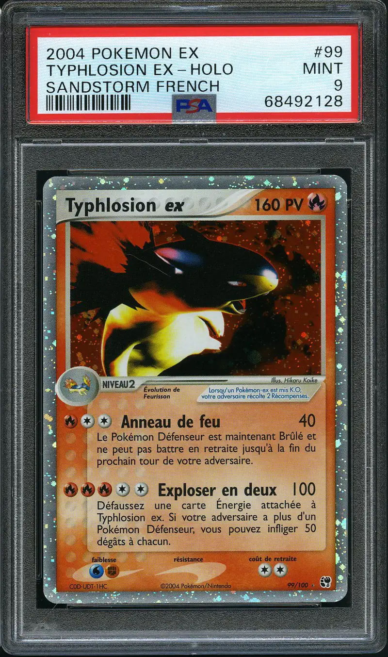PSA 9 Typhlosion Ex