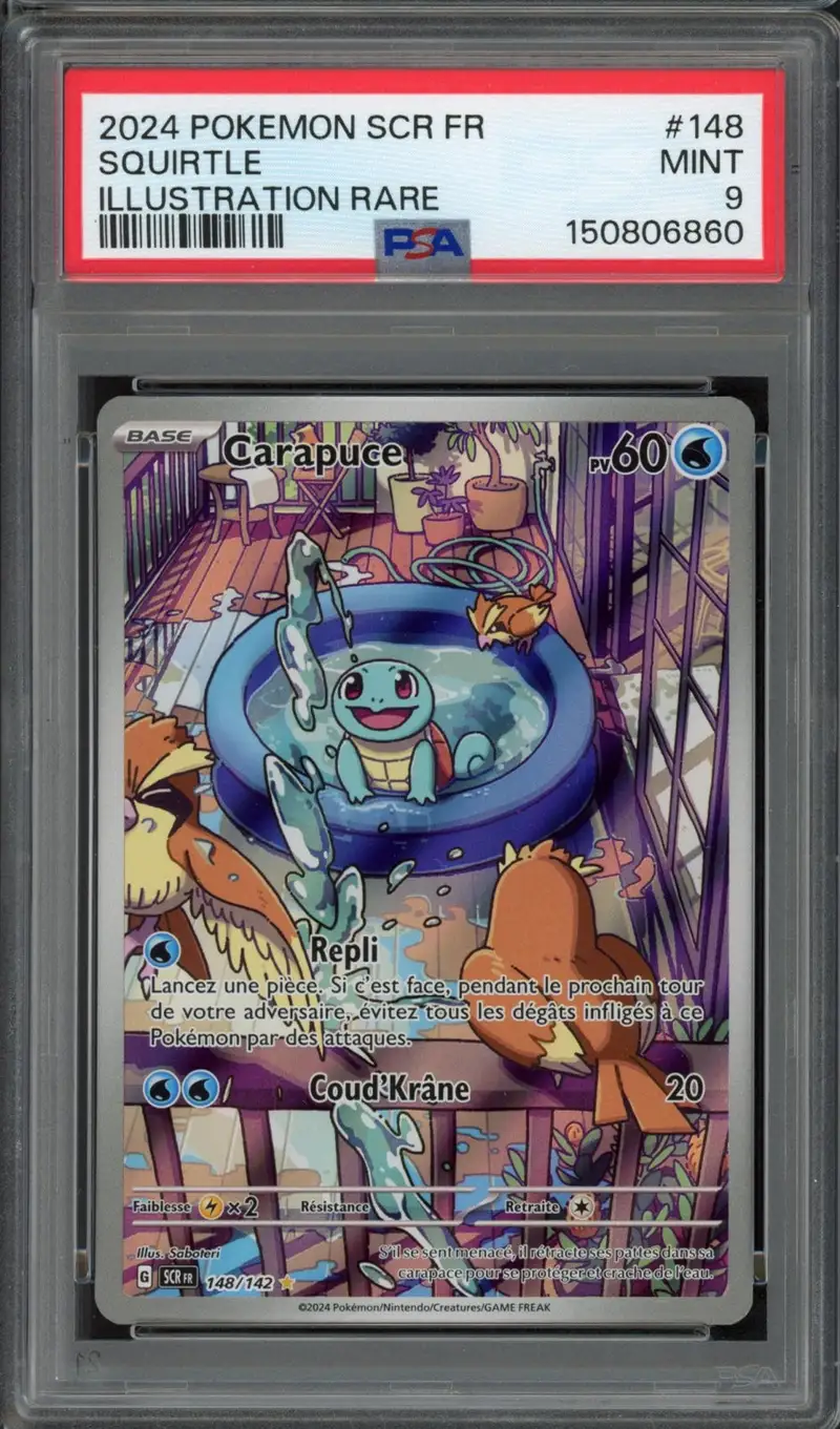 PSA 9 Carapuce