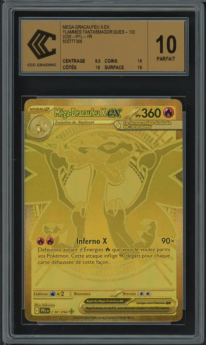 CCC 10 Méga-Dracaufeu X Ex Gold