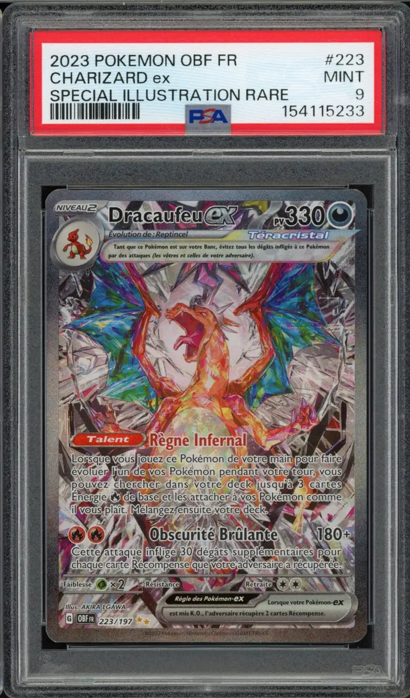 PSA 9 Dracaufeu Ex