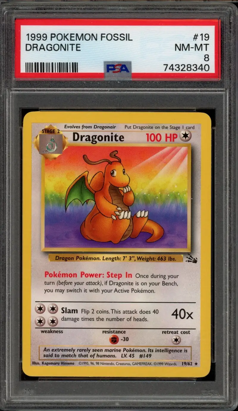 PSA 8 Dragonite