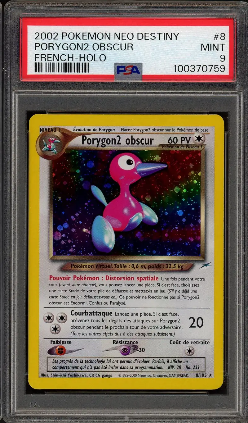PSA 9 Porygon2 Obscur Holo
