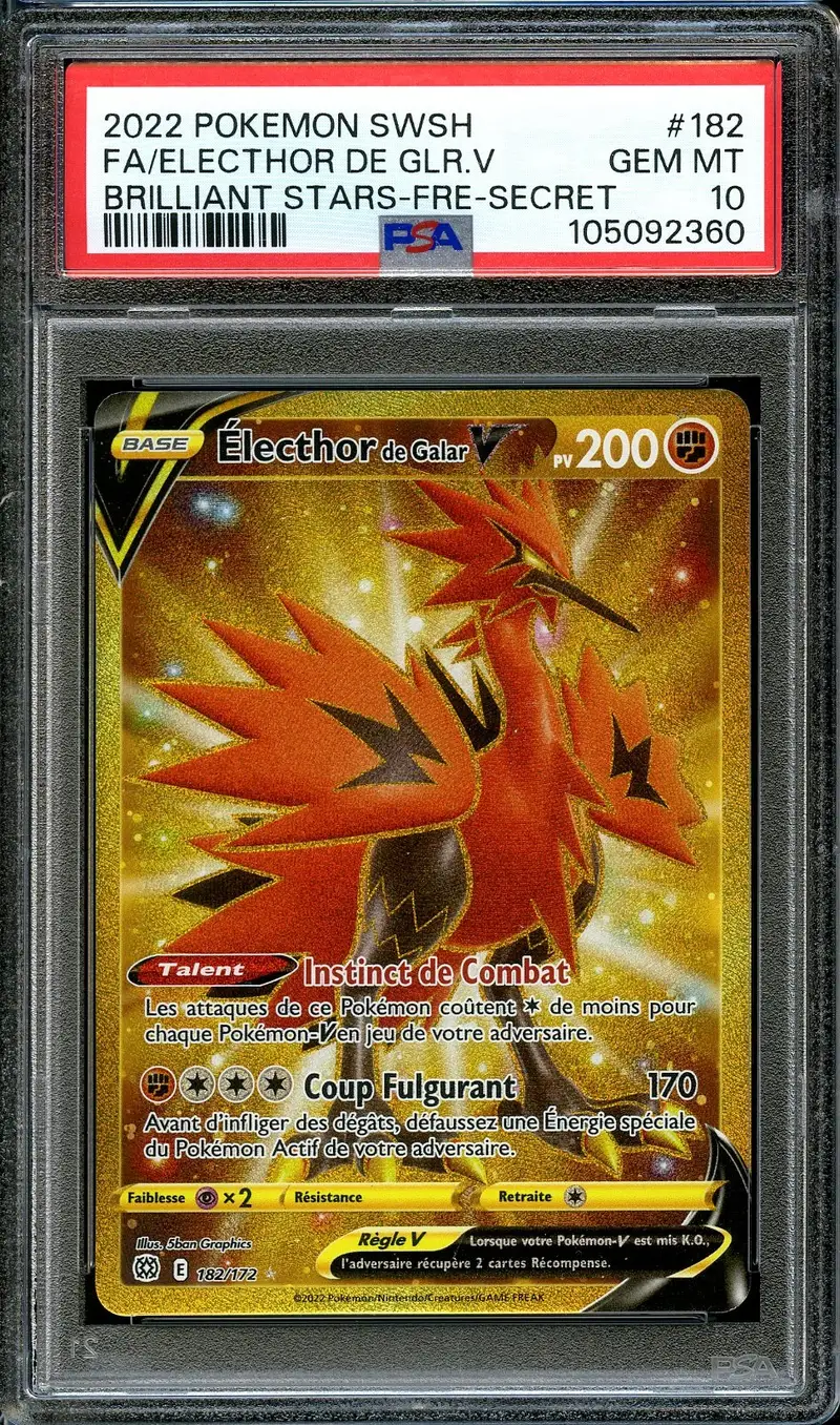 PSA 10 Electhor de Galar V Gold