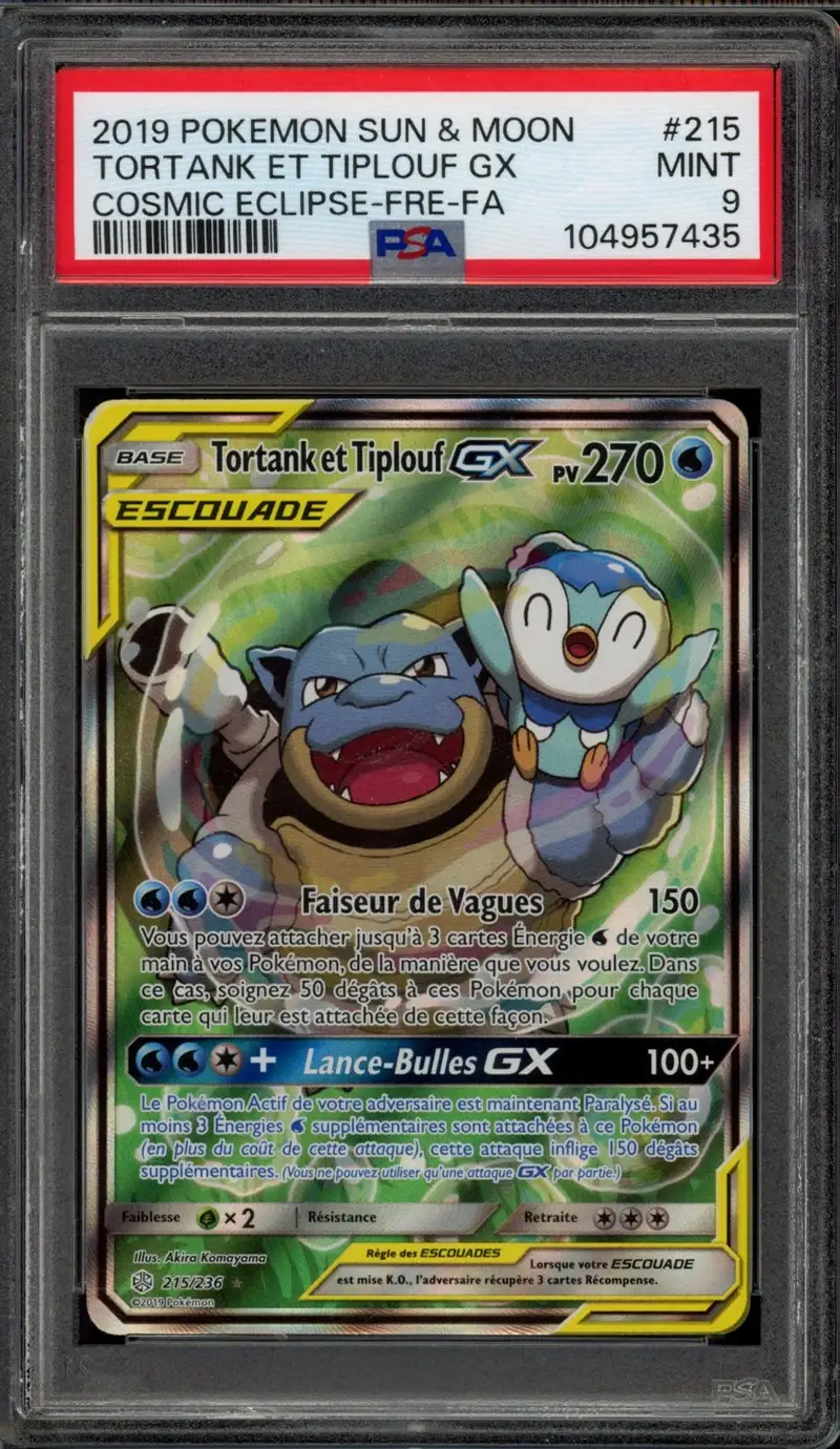 PSA 9 Tortank et Tiplouf Gx