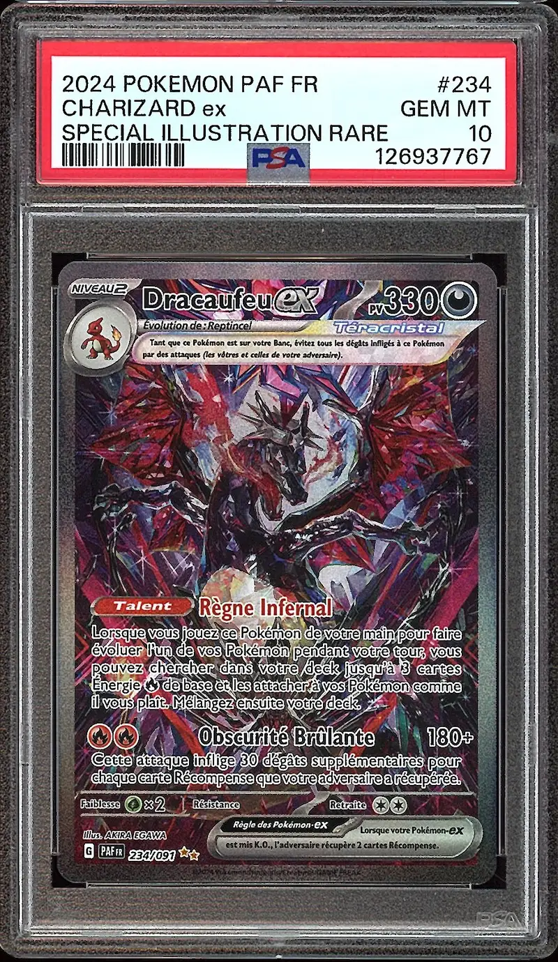 PSA 10 Dracaufeu Ex