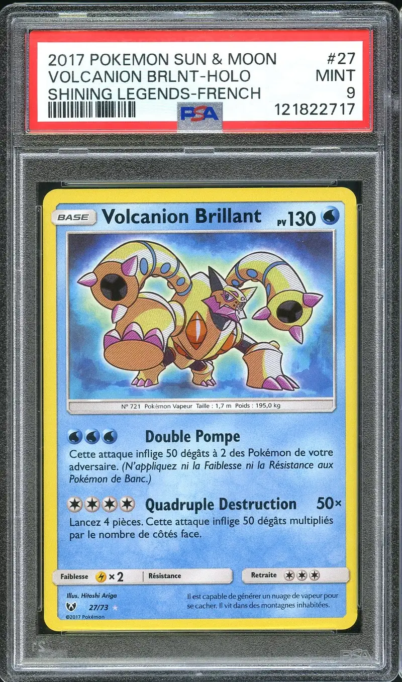 PSA 9 Volcanion Brillant