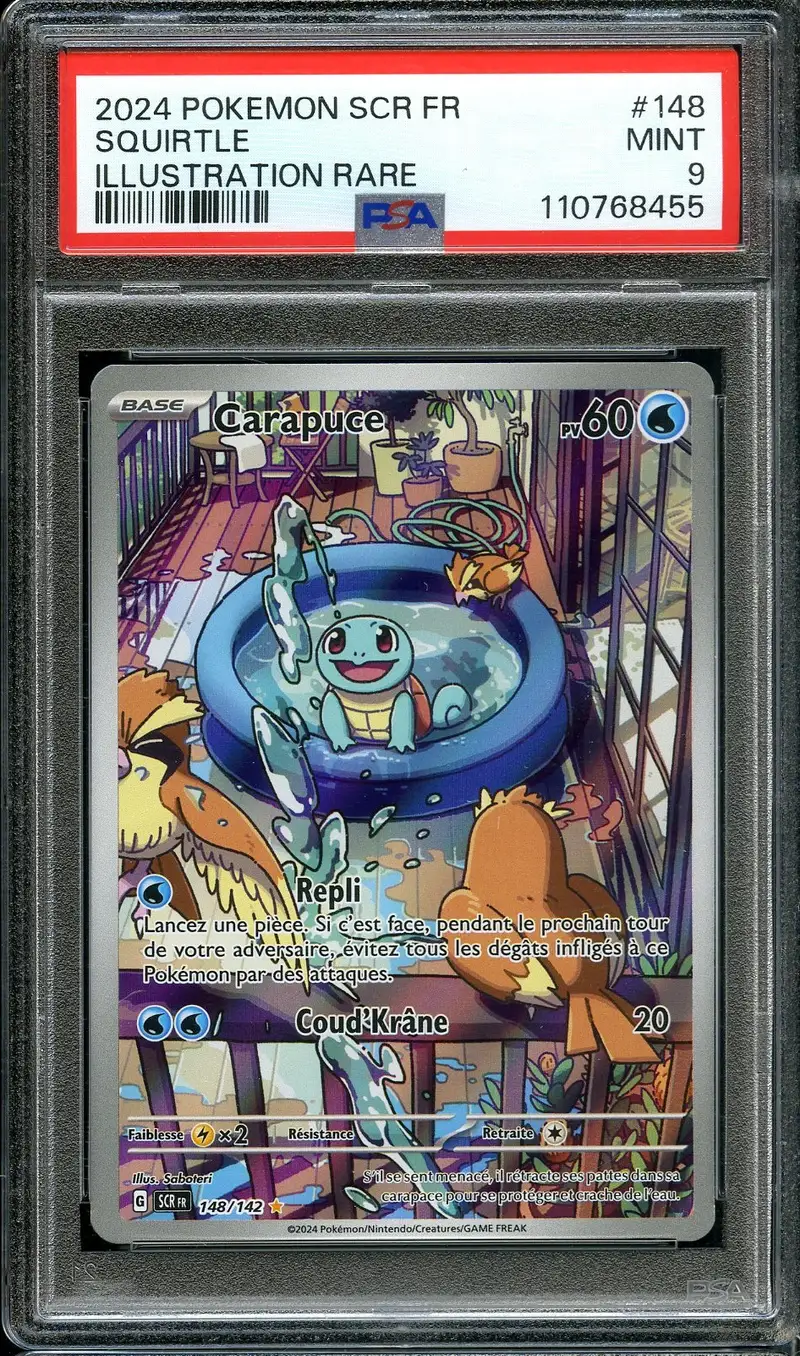 PSA 9 Carapuce