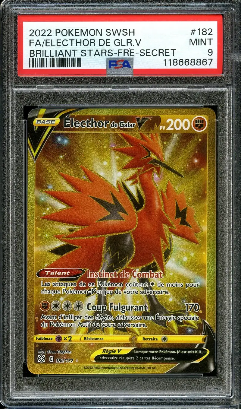 PSA 9 Electhor de Galar V Gold