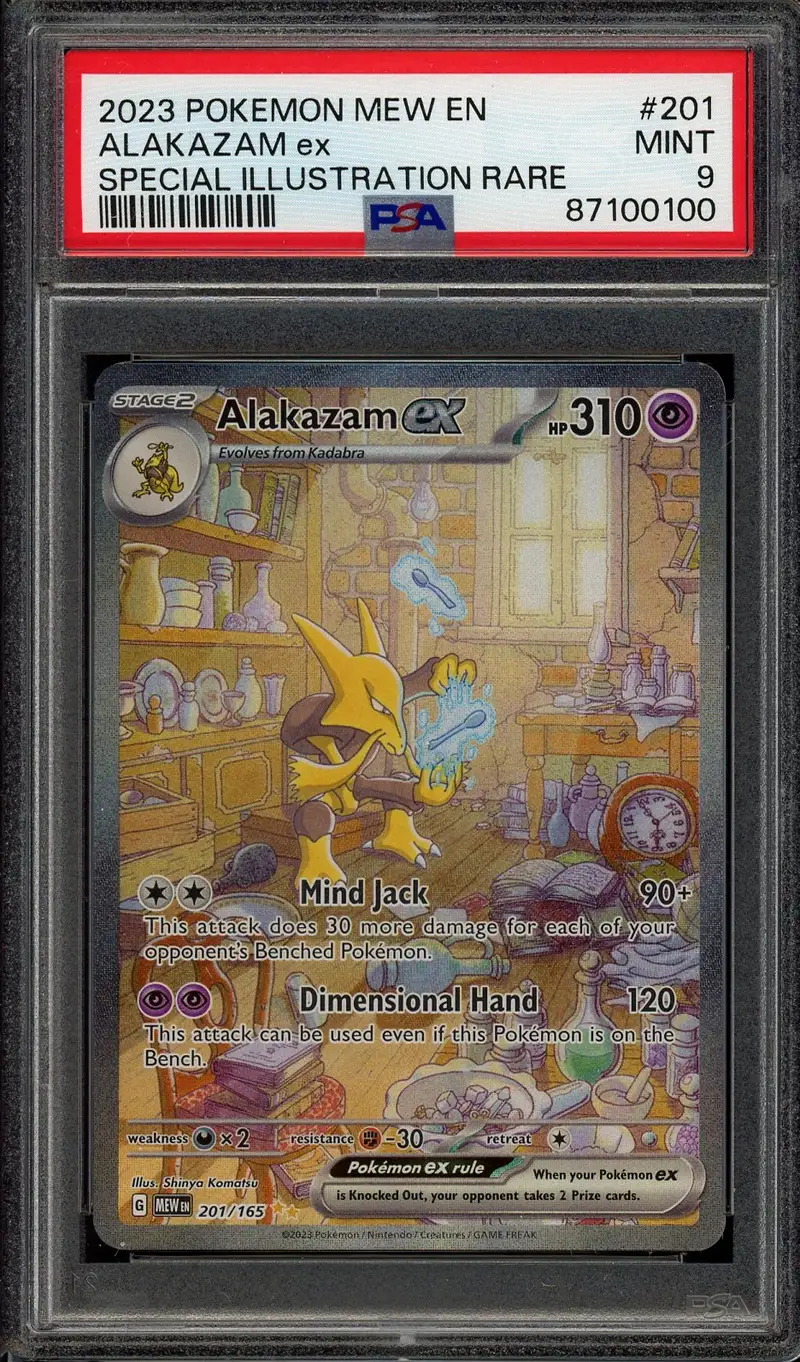 PSA 9 Alakazam Ex