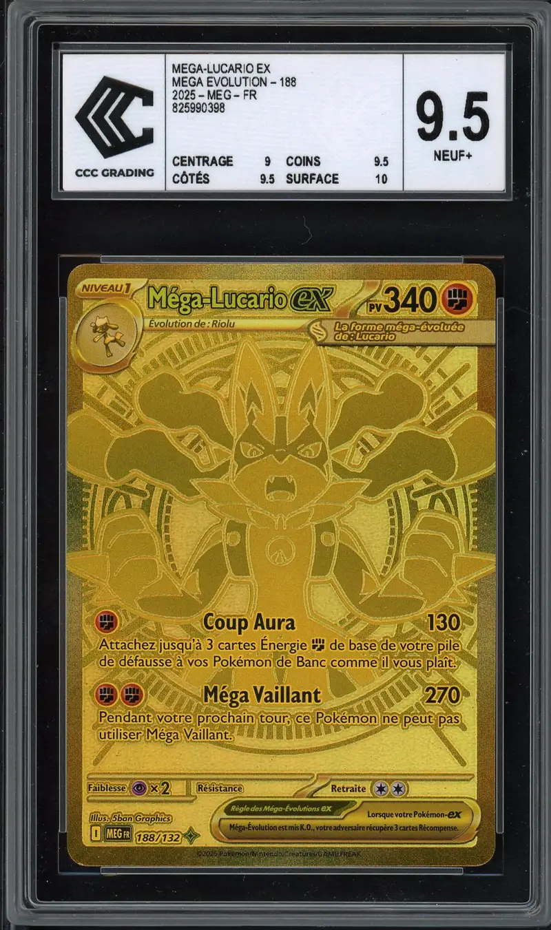 CCC 9.5 Méga-Lucario Ex Gold