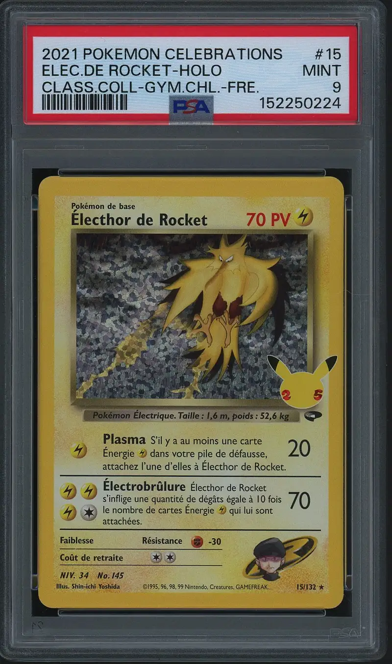 PSA 9 Electhor de Rocket Holo