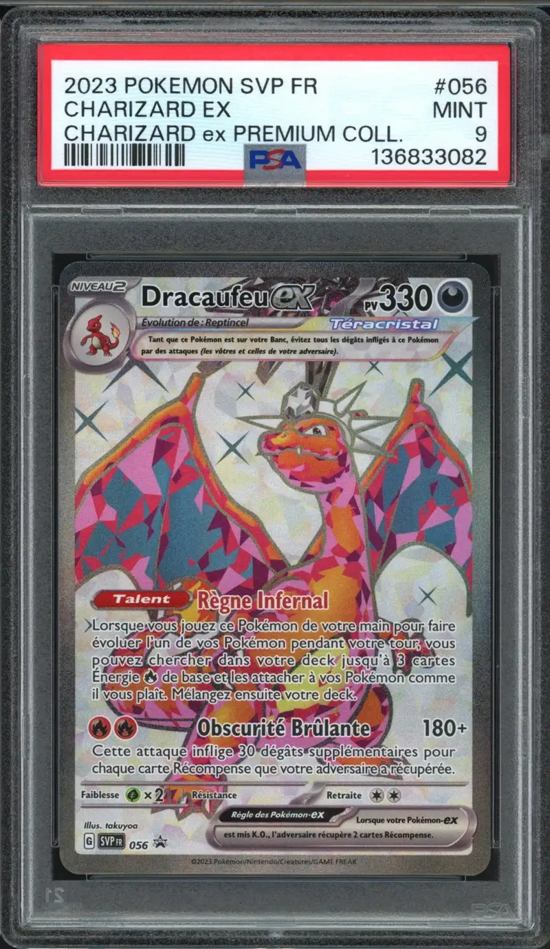 PSA 9 Dracaufeu Ex