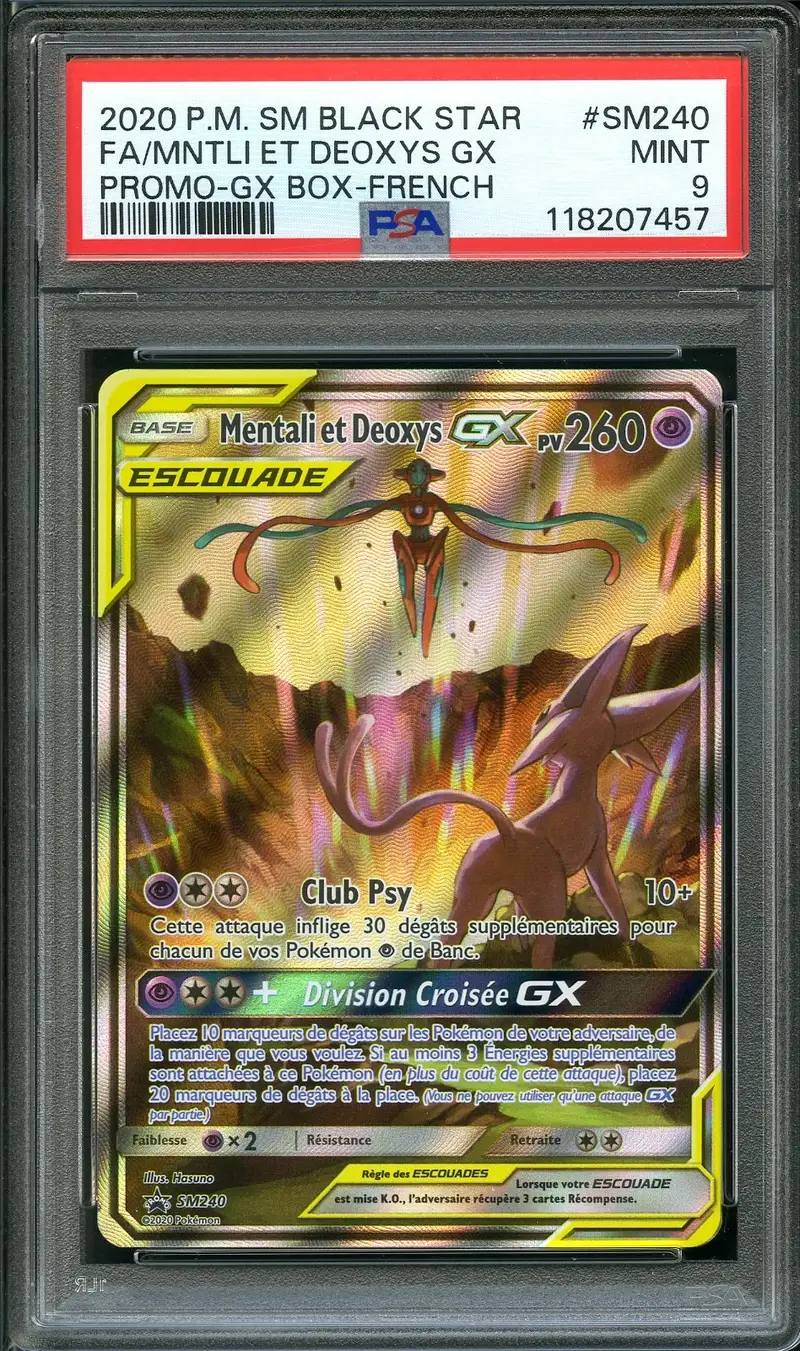 PSA 9 Mentali et Deoxys Gx