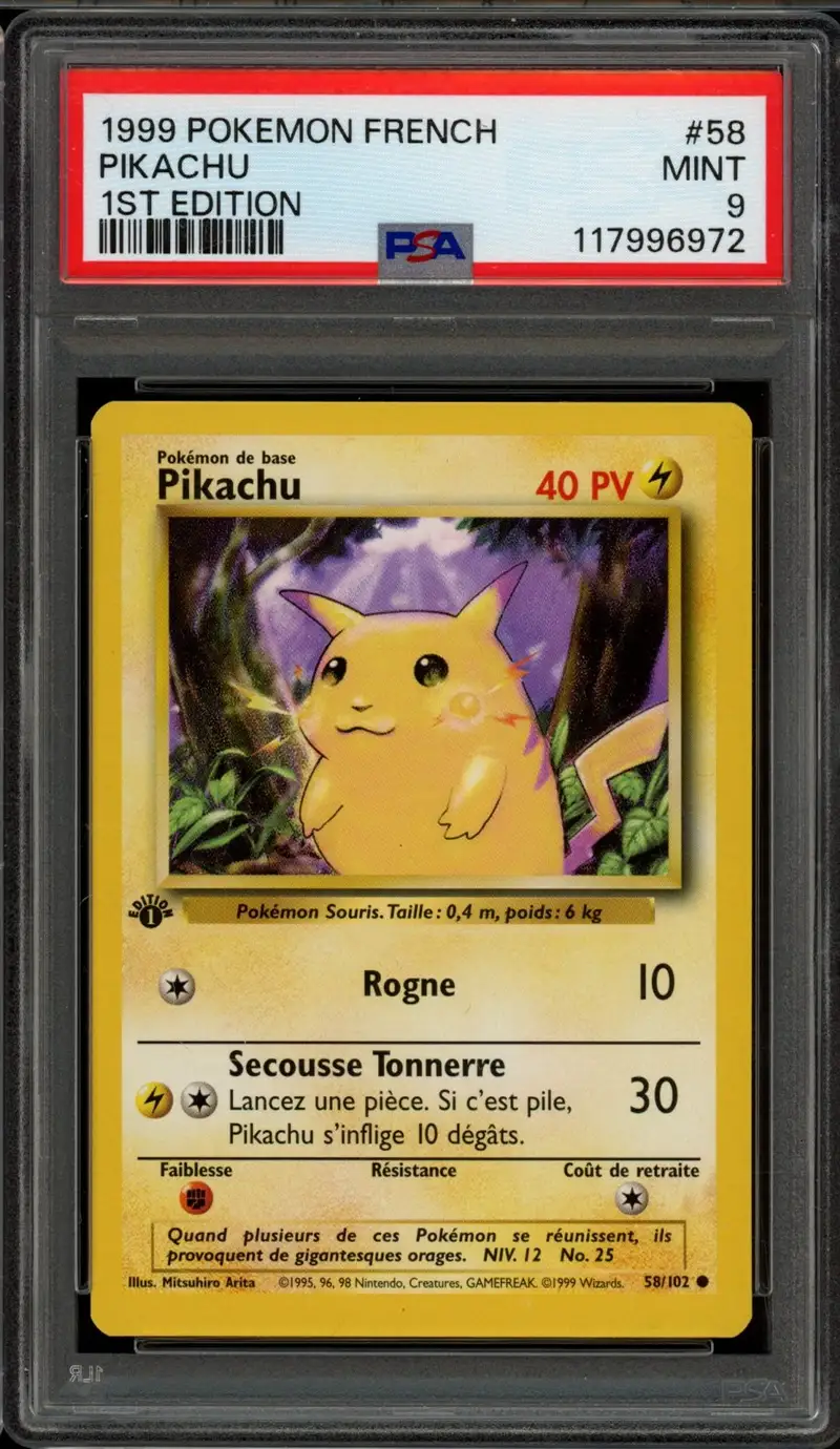 PSA 9 Pikachu