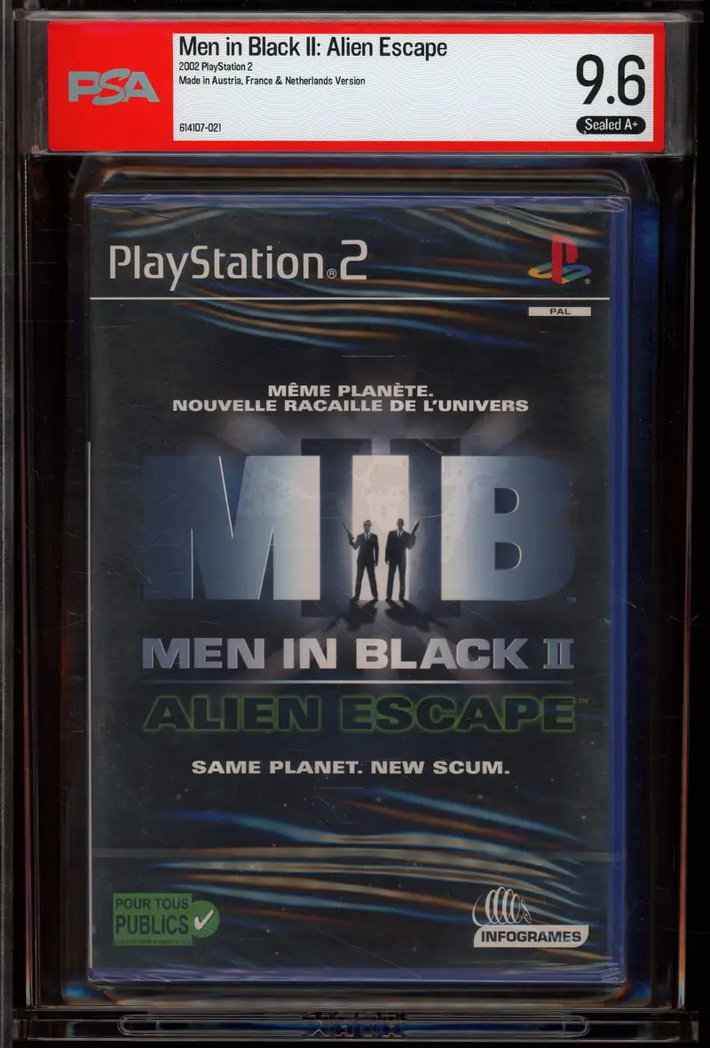 PSA 9.6 Jeu PlayStation 2 Men in Black 2 : Alien Escape