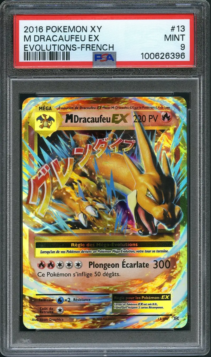 PSA 9 Méga Dracaufeu Ex