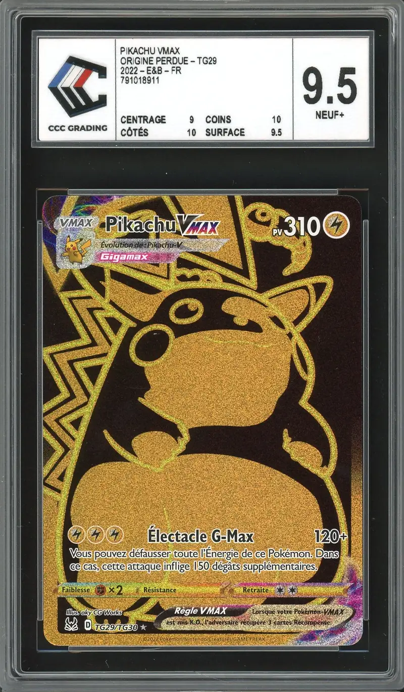 CCC 9.5 Pikachu VMax Gold