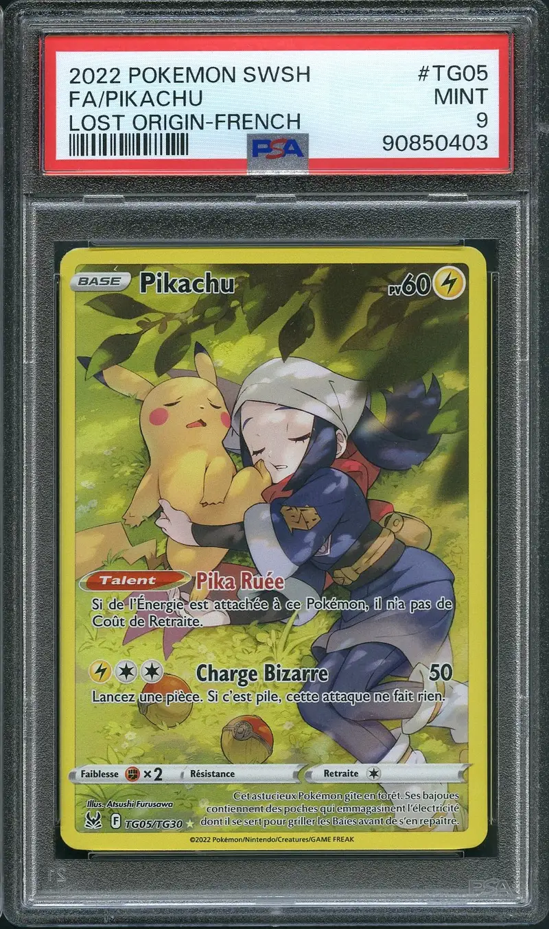 PSA 9 Pikachu