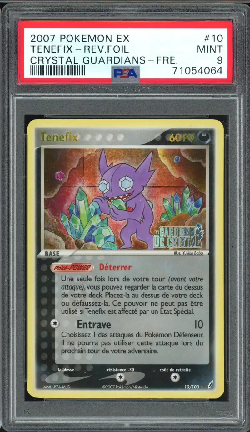 PSA 9 Ténéfix Holo Reverse