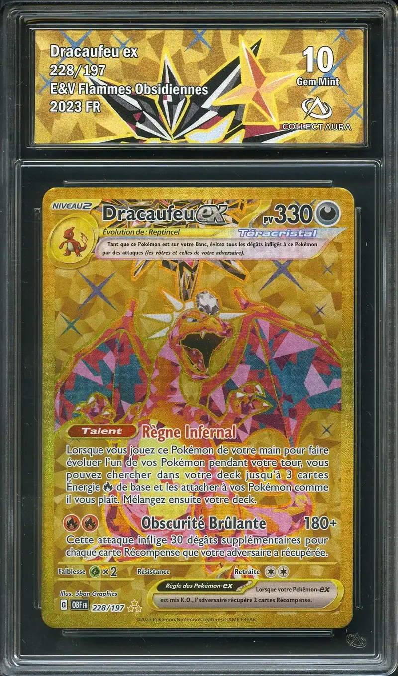 CA 10 Dracaufeu Ex Gold