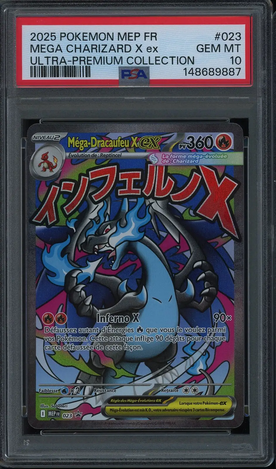PSA 10 Méga-Dracaufeu X Ex
