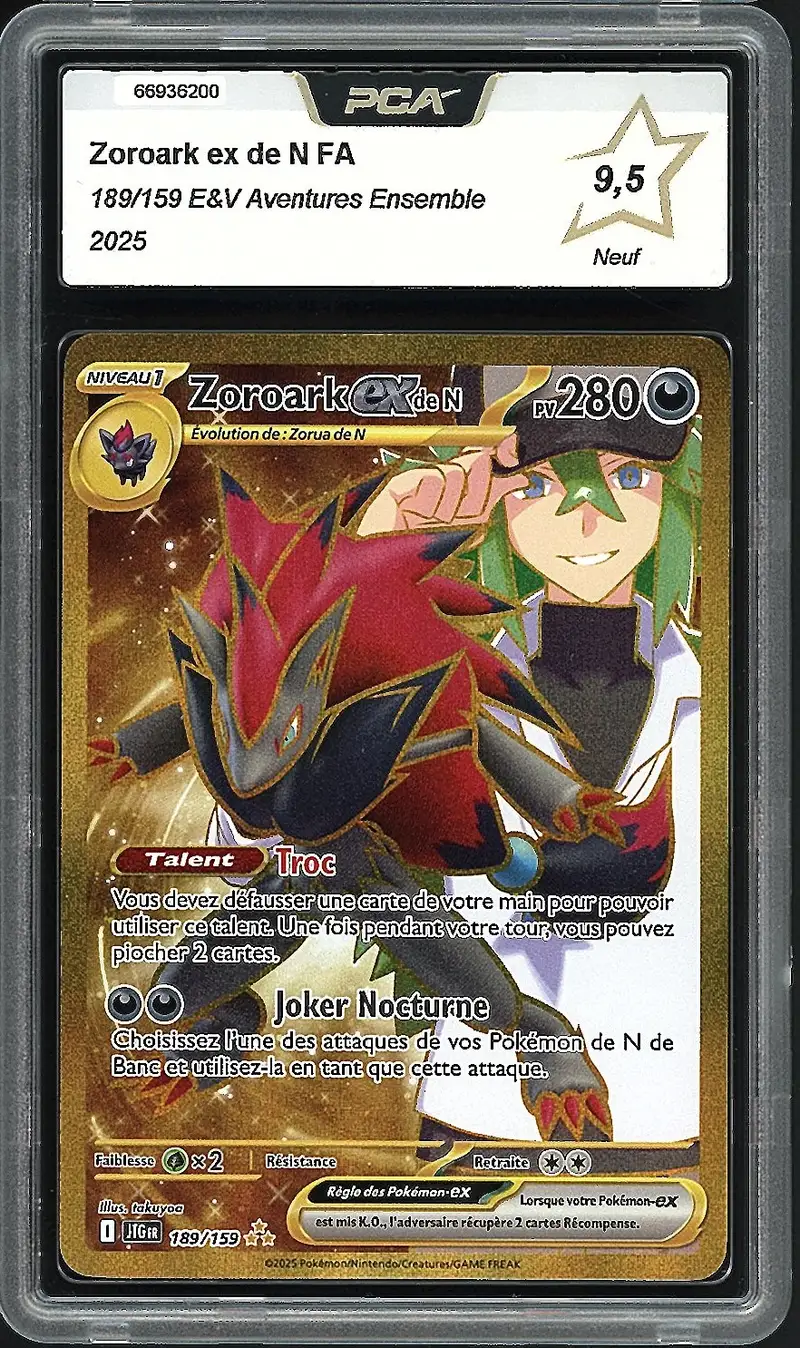 PCA 9.5 Zoroark Ex de N Gold
