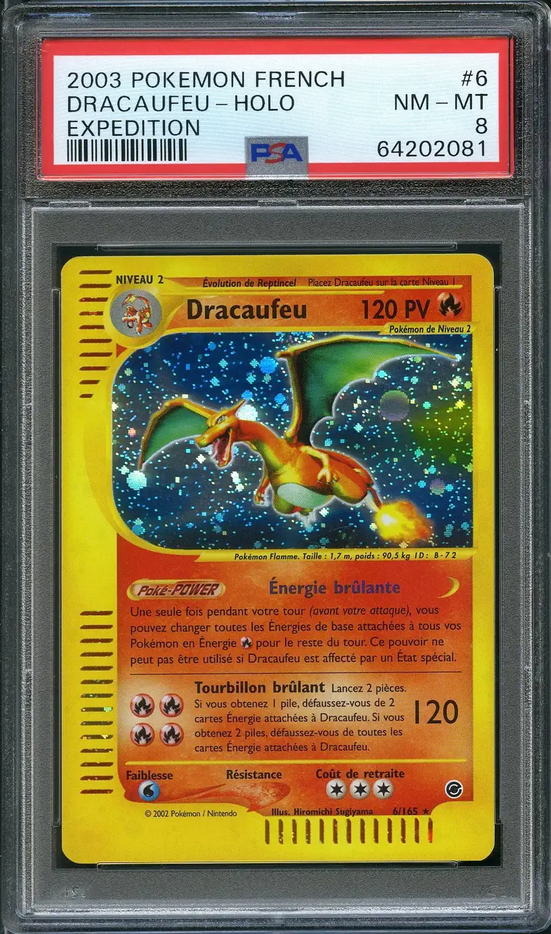 PSA 8 Dracaufeu Holo