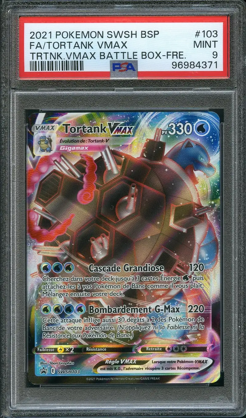 PSA 9 Tortank VMax