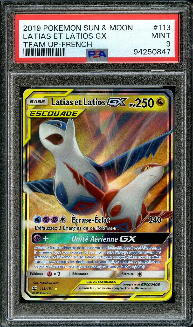 PSA 9 Latias et Latios Gx