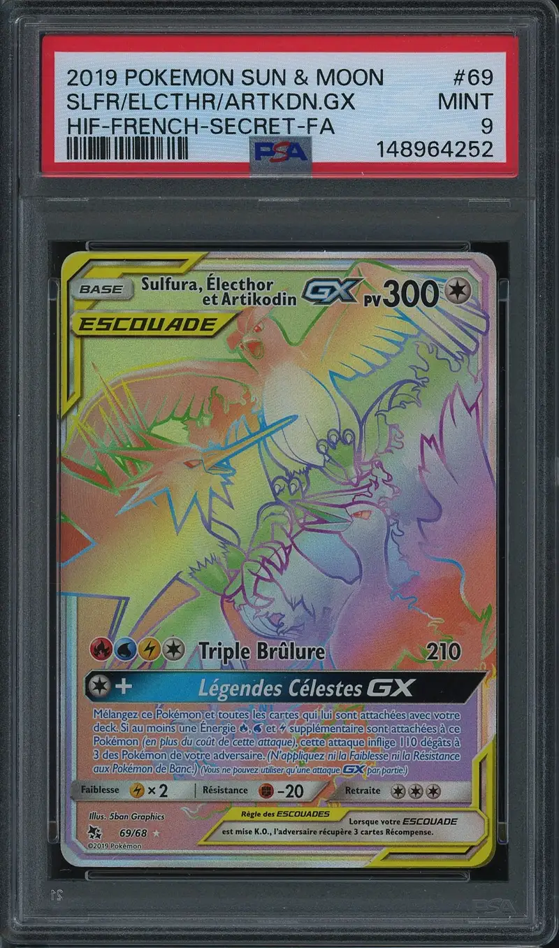 PSA 9 Sulfura, Électhor et Artikodin Gx Rainbow
