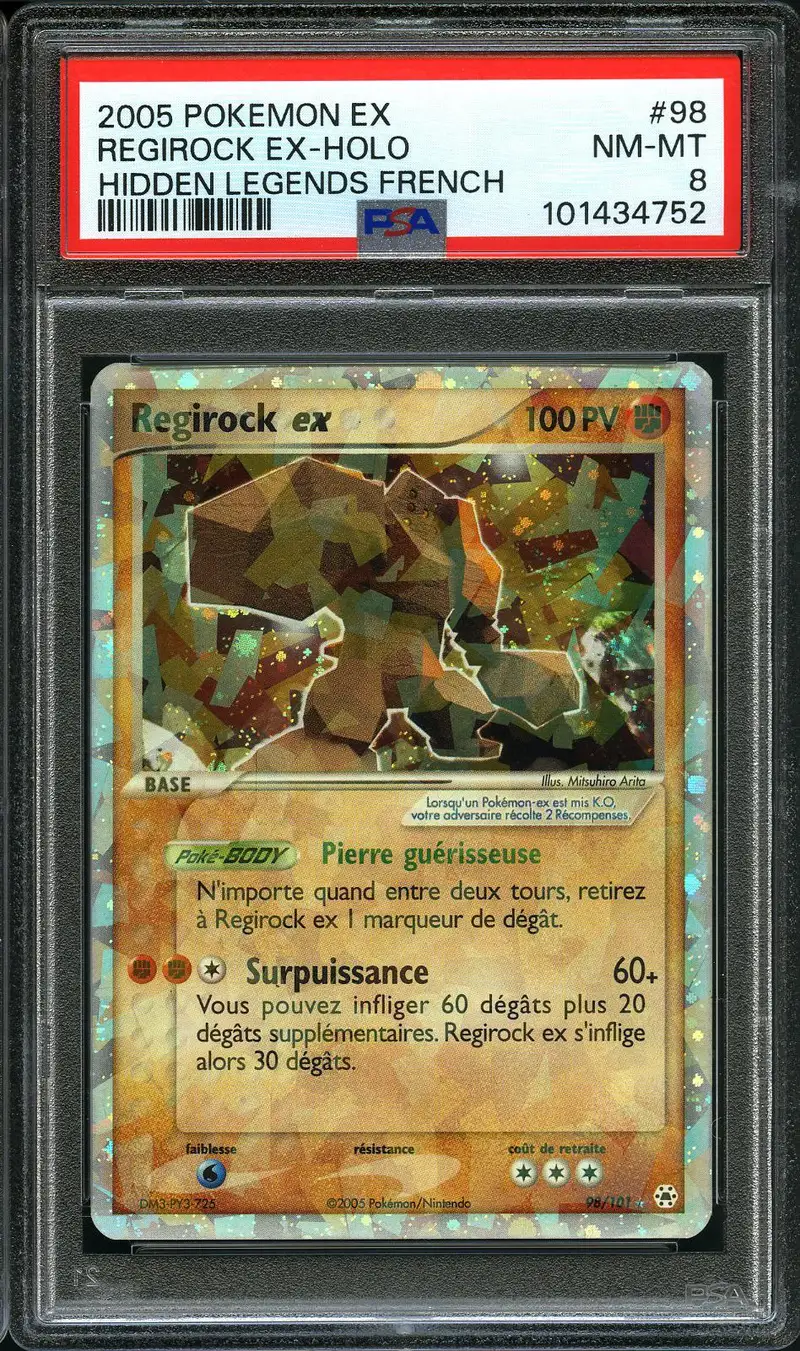 PSA 8 Regirock Ex